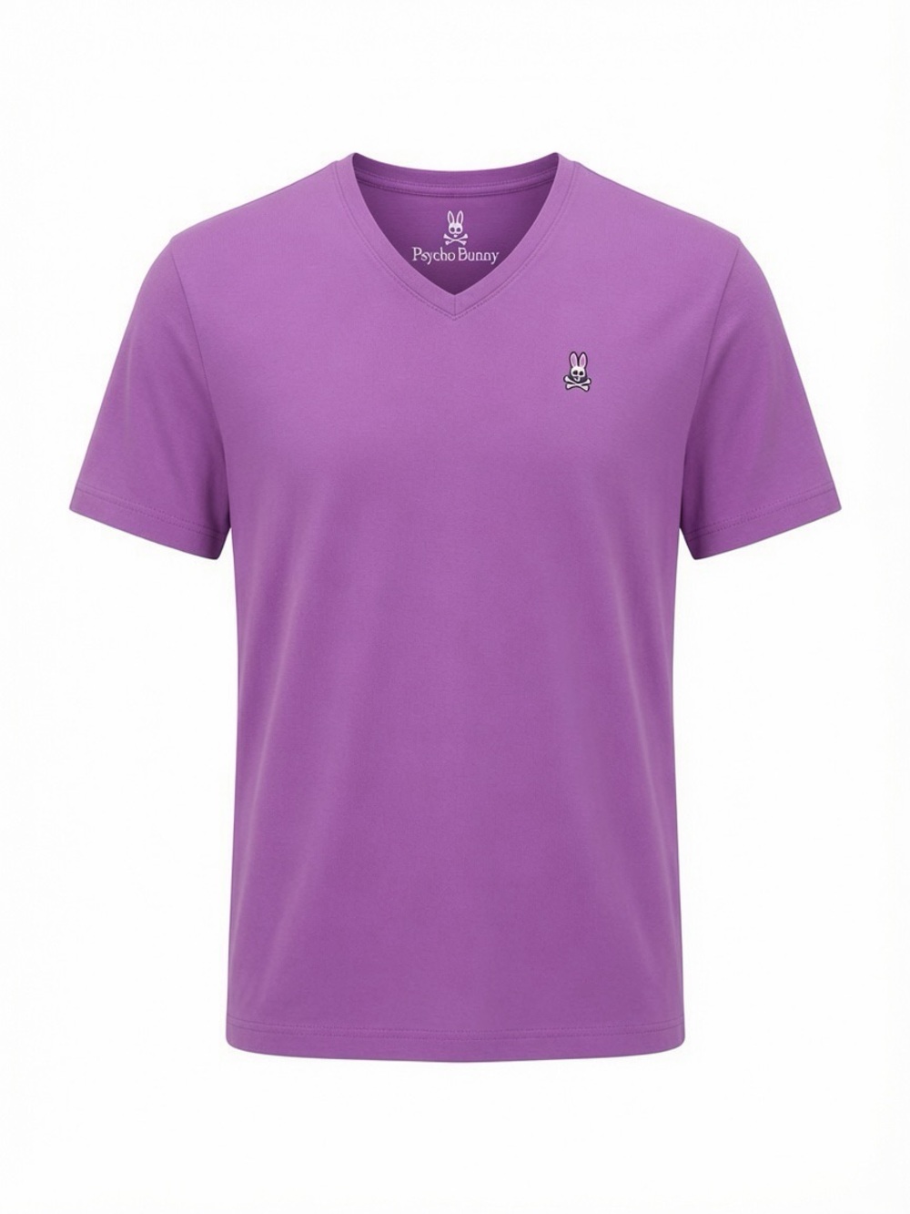 Psycho Bunny Men’s Size 6 Medium Lilac Pima Cotton Crew Neck Tee Short Sleeve